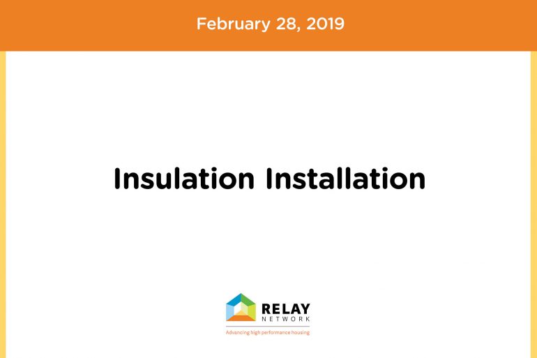 Insulation Installation