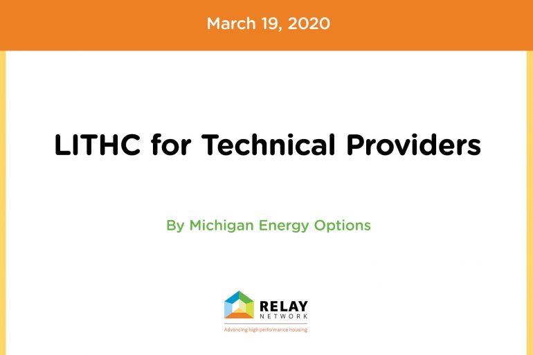 LITHC for Technical Providers