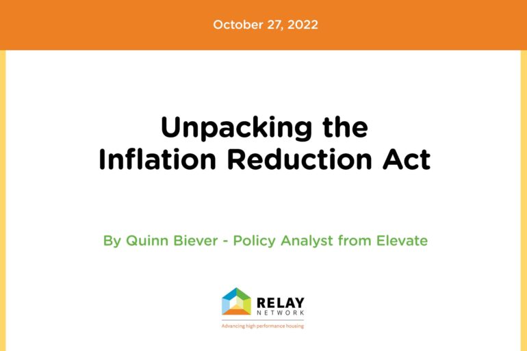 Unpacking the Inflation Reduction Act