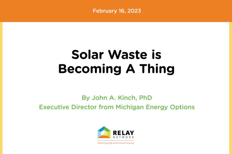 Solar Waste is Becoming A Thing